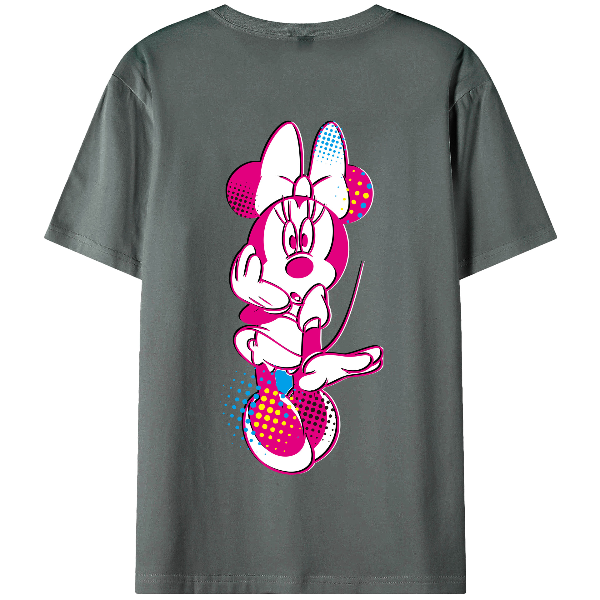 （画像用） ミッキーマウス Mickey Mouse 綿100％半袖Tシャツ（背面プリント）